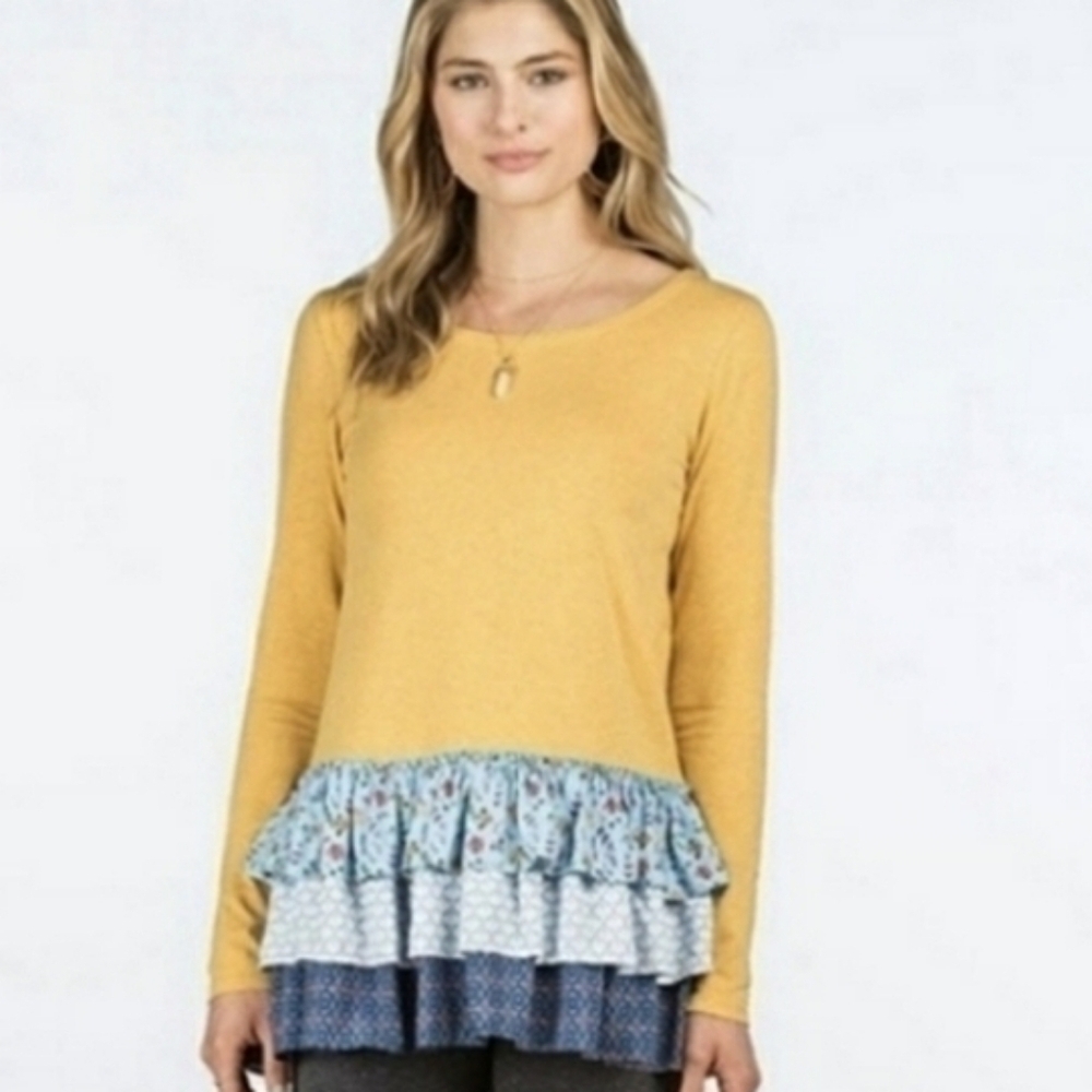 Matilda Jane Weekend Vibes Floral Ruffle Tunic